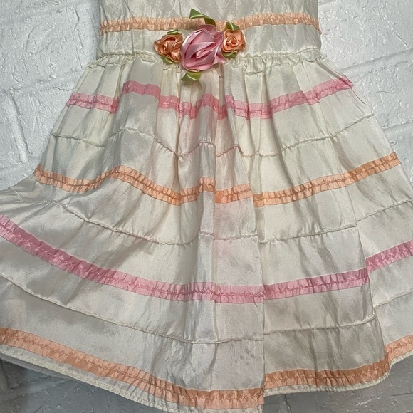 YoungLand Toddler Rosette Detail Party Dress - Picture 3 of 9